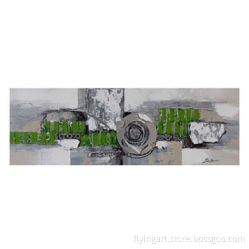 Oil painting canvas/colorful design with nature wood stretcher, hook and screw